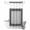 Black Gray, variant on No Hook Shower Curtain, Yellow Greek Key Shower Curtains for Bathroom with See Through Top Window, Geometric Greece Ancient Farmhouse Geo Waterproof & Washable Bath Curtain 60"x72"