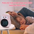 thumbnail image 2 of Digital Alarm Clock (Pink) Kids Bedside Alarm Clocks with 6 Ringtones, Non-Ticking Table Clocks with LED Day of the Week Display and USB Rechargeable for Bedroom, 2 of 5