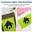 thumbnail image 4 of Avery Printable Rectangle Labels, Bright Green, 4.75" x 7.75", 40ct, 4 of 11