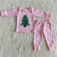 thumbnail image 1 of Venta al por mayor, ropa de Navidad para niña, moda Otoño Invierno, conjunto para niños, pantalones bordados de puntos de pan de jengibre, pijamas para niños, ropa de dormir, 1 of 4