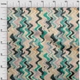 thumbnail image 3 of oneOone Silk Tabby Green Fabric Geometric Craft Projects Decor Fabric Printed By The Yard 42 Inch Wide-C8, 3 of 6