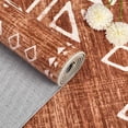 thumbnail image 3 of Hasoo Indoor Area Rugs 5' x 7' Rug for Bedroom Washable Modern Rhomboid Carpet, Red, 3 of 6