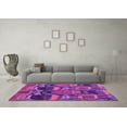 thumbnail image 3 of Ahgly Company Indoor Rectangle Abstract Purple Modern Area Rugs, 7' x 9', 3 of 4