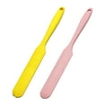 thumbnail image 1 of Billuyoard espátula de silicona segura y duradera para raspar tarros juego de 2 colores Amarillo rosa claro, 1 of 6