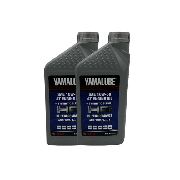 Yamaha New Yamalube 10W-50 Semi-Synthetic Oil-LUB-10W50-SS-12-2PACK