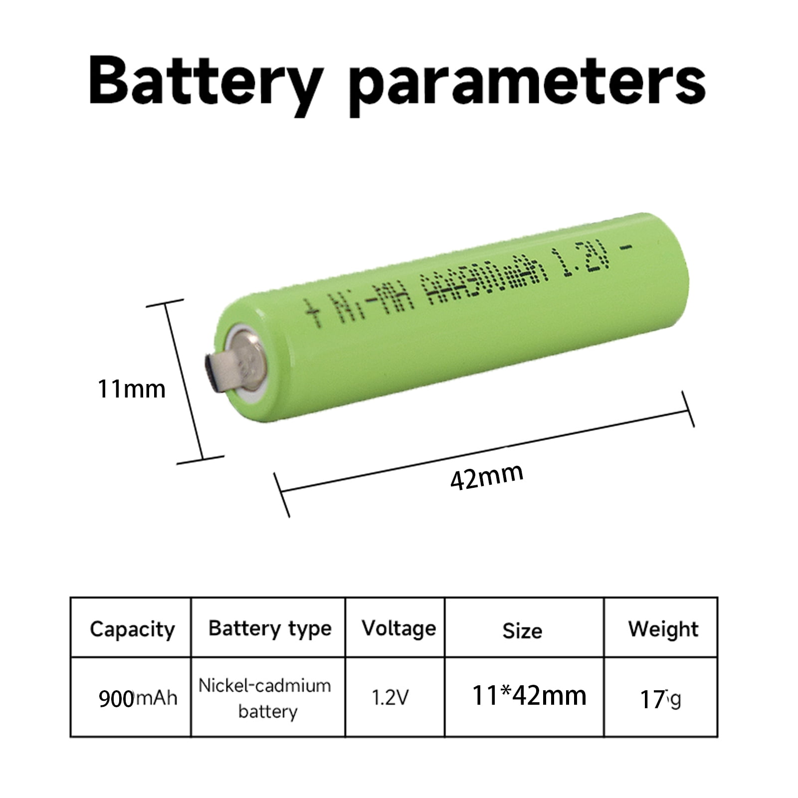 Palogreen AAA Rechargeable Battery 10-Pack 1.2V Ni-MH Triple A Batteries 900mAh with Battery Case fot solar light