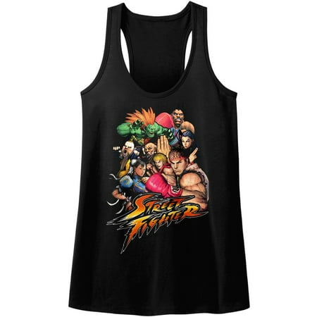 Street Fighter Video Martial Arts Arcade Game Group Womens Tank Top