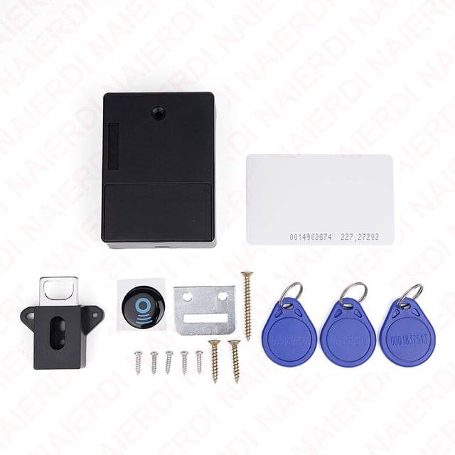 Cerradura con Sensor Invisible NAIERDI, cajón de tarjeta IC EMID, armario Digital, cerraduras electrónicas inteligentes para armario, herrajes para muebles Tan Jianjun unisex
