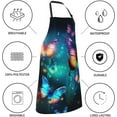 thumbnail image 4 of Artist Apron with Pockets Art Bib Apron Abstract Aprons for Women Men Watercolor Aprons Smocks Adjustable, 4 of 6