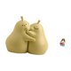 thumbnail image 5 of Soporte para libros de cerámica con forma de pera abrazada y figura de resina de la madre. Sujetalibros único para estantería. Escultura coleccionable, 5 of 8