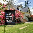 thumbnail image 2 of Jesus Make America Godly Again Garden Flag Decoration Yard Farmhouse Double Sided Holiday Party Outdoor Camping Decor Flags 12x18in, 2 of 7