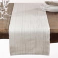 thumbnail image 1 of Saro Lifestyle Shimmering Woven Cotton Table Runner 13’’ x 72’’ Rectangular - White, 1 of 1
