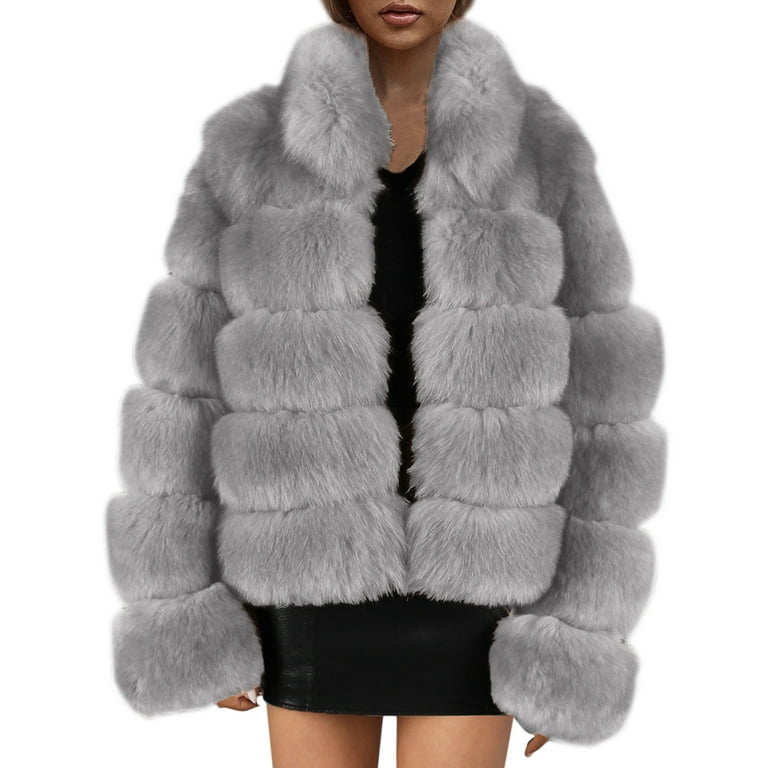 HSMQHJWE Fur Parka Coat Women Women Size Chart Women Fashion