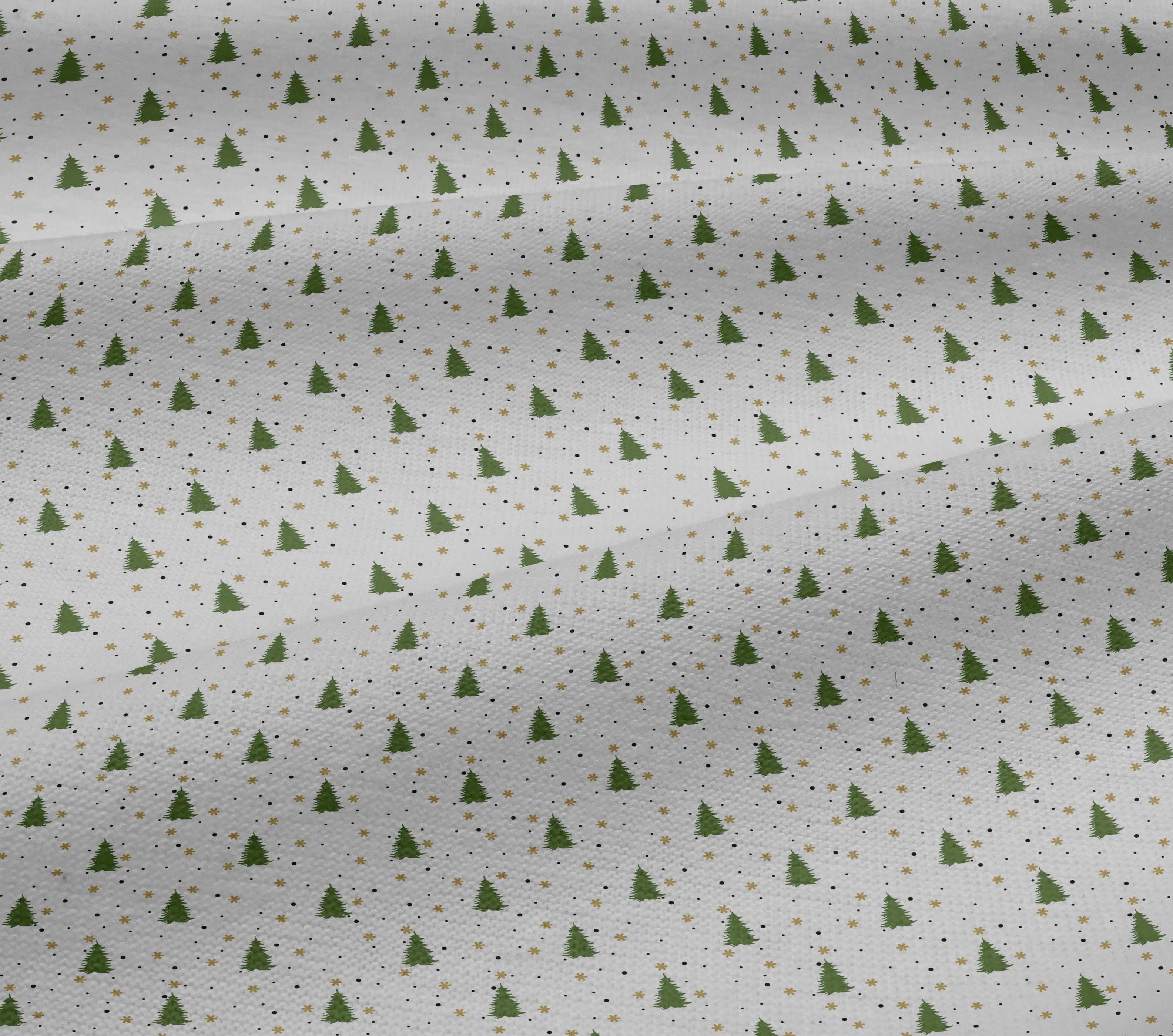 oneOone Cotton Jersey Green Fabric Merry Christmas Sewing Craft Projects Fabric Prints By Yard 58 Inch Wide-3BZ