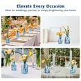 thumbnail image 6 of 12-Piece Glass Bud Vase Set, Small Vintage Flower Vases, Mini Glass Bottles for Rustic Wedding Centerpieces, Home Party Table Decor（Blue）, 6 of 7