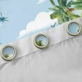 thumbnail image 4 of Homewish Green Coconut Tree Black Out Curtains, Sky Cloud Curtains Pack of 2 (42x63 Each), 4 of 6