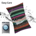 thumbnail image 6 of Cauagu Colorful Stripes Print Pillow Covers with Envelope Closure,1PC Pillow Cases Decorative Pillow Case for Bed & Couch, Pillows Not Included-14"x20", 6 of 6