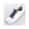 thumbnail image 6 of INSPIRE CHIC Unisex Color Block Stripe Canvas Flat Shoelace for Sneakers Blue White 140cm/55.12", 6 of 6