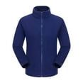 thumbnail image 5 of Bxsruta Unisex Long-sleeved Hooded Windproof Thickened Outdoor Sports with Pockets Zipper Warm Jacket, Blue S, 5 of 6