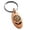 Rose, variant on Stainless Steel Good Vibes Sunflower Engraved Small Oval Charm Keychain Keyring