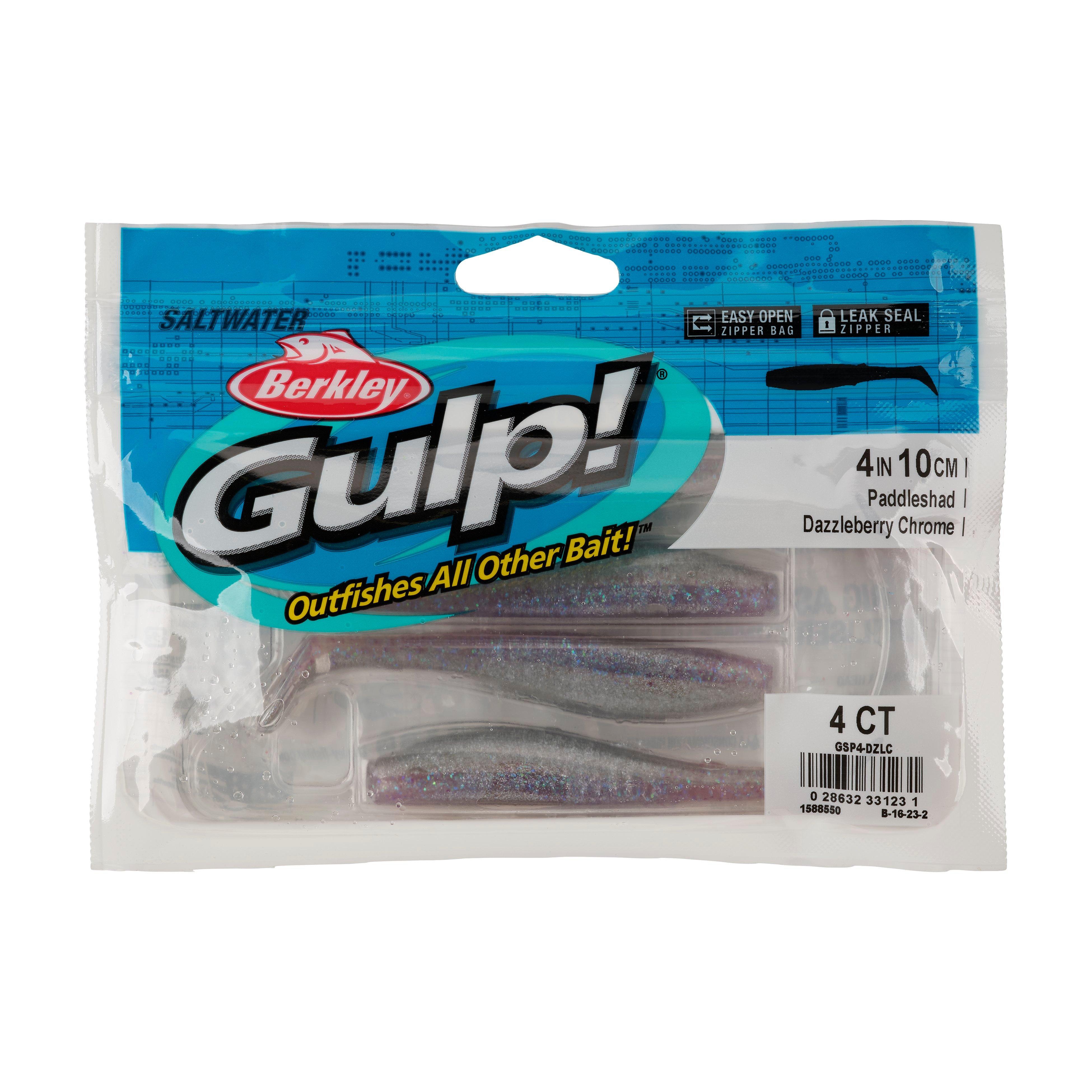 Berkley Gulp!® Saltwater Paddleshad, 4 in, Dazzleberry Chrome