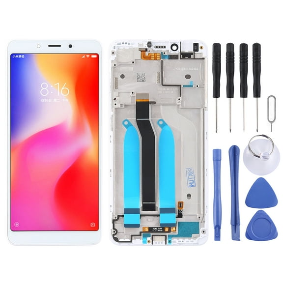 Cellphone Repair Parts  TFT LCD Screen for Xiaomi Redmi 6A / Redmi 6 Digitizer Full Assembly with Frame