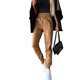 thumbnail image 3 of Pantalones de cuero de moda casual de cintura alta con diseño de locomotora de viento de calle para otoño e invierno para mujer 22252, 3 of 5