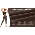 thumbnail image 5 of Rosvigor Womens Yoga Leggings Pants No Front Seam High Waisted Workout Leggings Tummy Control Yoga Pants for Gym Running, 5 of 7