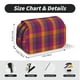 thumbnail image 5 of Disketp Orange and Purple Plaid Estuche de Lápices de Doble Capa con Tapa Abatible y Cremallera, Organizador Escolar para Adolescentes y Adultos, 5 of 7