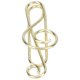 thumbnail image 4 of Lot de 100 trombones en forme de note, design innovant et mignon, résistants à la corrosion, dorés, pour bureau, maison, école, hôpital, 4 of 4