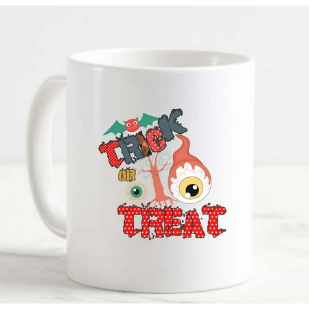 

Coffee Mug Halloween Decorations scary trick or treat creepy eye Halloween White Coffee Mug Funny Gift Cup