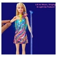 thumbnail image 4 of Barbie: Big City, Big Dreams Singing Malibu Roberts Doll 11.5-in Blonde with Music, Light-Up Feature, Microphone & Accessories, Gift for 3 to 7 Year Olds, 4 of 7
