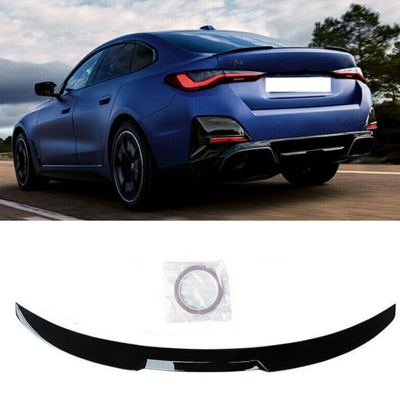 NINTE Rear Wing Spoiler for 2021-2022 BMW 4 Series G26 440i 4Door M4 Style Gloss Black