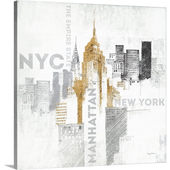 Great BIG Canvas | "Empire State Building" Canvas Wall Art - 24x24