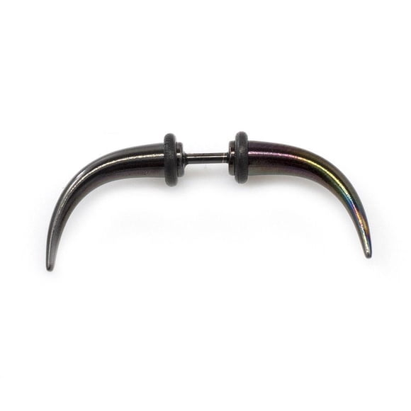 BodyJewelryOnline Surgical Steel Septum Nose Ring with Bull Horn Design 16G