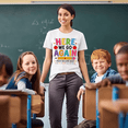thumbnail image 6 of Godmerch Here We Go Again Funny Teacher Shirt for Women Back to School Welcome Back Cute Sacarsm Classroom Graphic Tee Gift, 6 of 7
