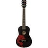 First Act 30" Discovery Designer Acoustic Guitar - Black with Red Dragon Design