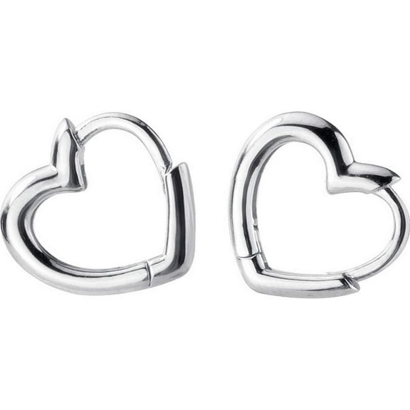 Dainty Love Heart Shaped Small Hoop Sleeper Earrings for Women 925 Sterling Silver Daith Heart Cartilage Tragus Cute Minimalist Hoops Jewelry Gifts Mom Friend Bridemaid