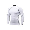 thumbnail image 3 of Biekopu Men’s Long Sleeve Workout Tops Mock Neck Slim Fit Compression Shirts Outdoor Athletic Tops, 3 of 5