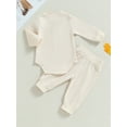 thumbnail image 4 of Bagilaanoe 2pcs Newborn Baby Boy Long Pants Set Long Sleeve Romper Tops + Leggings 3M 6M 12M 18M 24M Infant Casual Outfits, 4 of 9