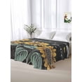 thumbnail image 5 of Summer Sunflowers Queen Size Flat Sheet, Wrinkleproof & Fadeproof Cooling Flat Bed Sheet Only, Farmhouse Cartoon Botanical Flowers Breathable Soft Bedding Top Sheets 90 x 102 Inches, 5 of 8