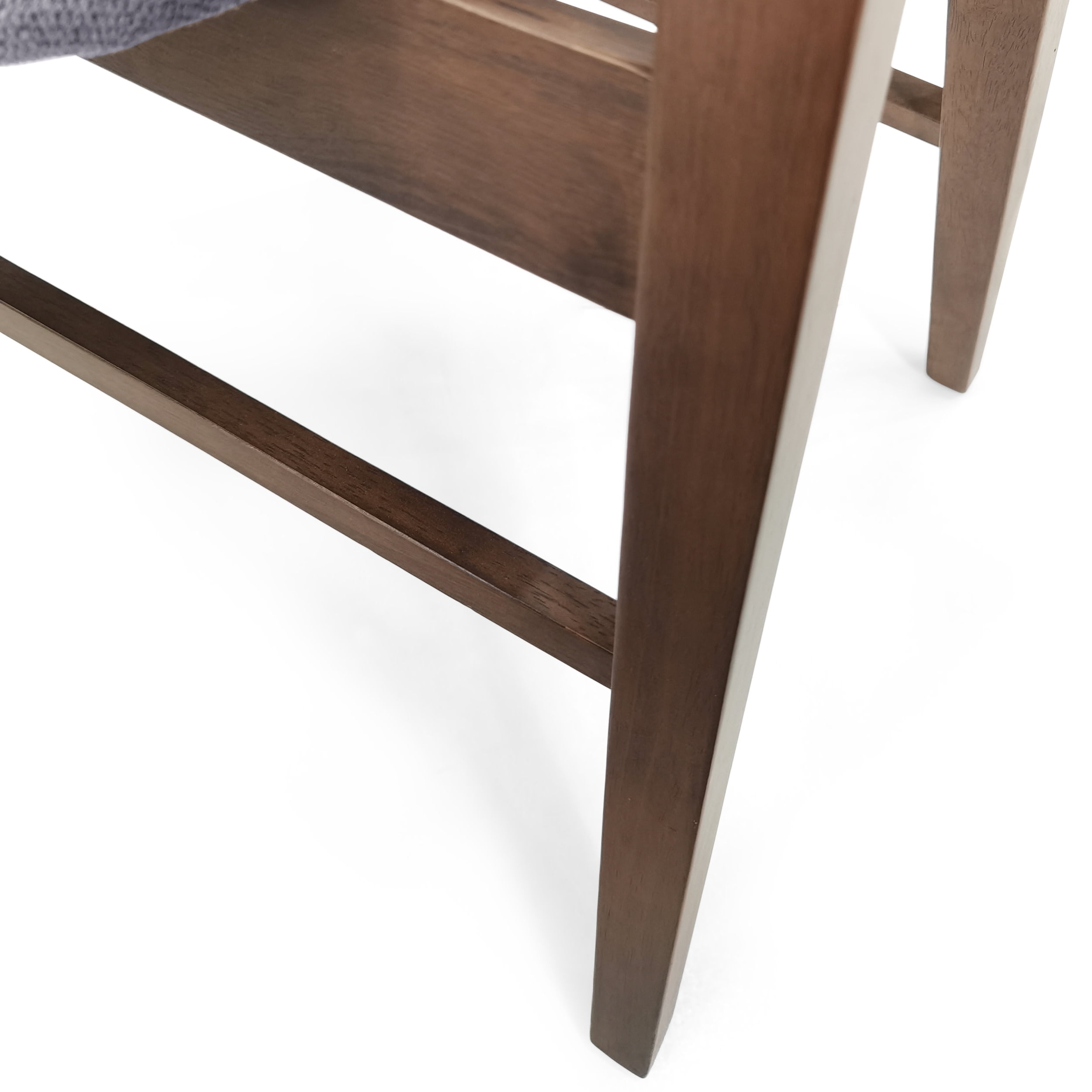 Noble House Marten Mid Century Modern Fabric Dining Chairs, Set of 2, Dark Gray