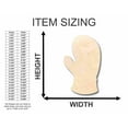 thumbnail image 2 of Unfinished Wood Mitten Shape - Winter - Craft - up to 46" DIY 46" / 1/2", 2 of 3