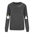 thumbnail image 4 of NMMUED Chandail d'Halloween pour Femmes, Chandails Graphiques, Chandail Citrouille d'Halloween, Hauts à Manches Longues pour Femmes, Chandails d'Halloween Mignons pour Femmes, Chandails à Col Rond pour Femmes, Gris Foncé L, 4 of 4