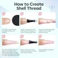 thumbnail image 3 of modelones Pearl Gel Nail Polish, 15 ML Glitter Pearl Shine White Gel Polish Iridescent Shimmer Mermaid Nail Drawing Gel Polish Soak Off Led Pearlescent Nail Polish Swirl Shell Thread Effect DIY Gift, 3 of 8