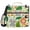 Cute Lion Tiger Monkey Elephants, variant on 3 Ring Zipper Binder with Shoulder Strap Waterproof Trapper Keeper 2 Inch D-Ring 500 Sheets Capacity Cute Foxes Flower Leaf