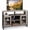 50.4''W-Greige, variant on GALAXHERO TV Stand for 43 inch TV Small Entertainment Center with Storage Cabinet & Adjustable Shelves Farmhouse Industrial TV Table for Living Room and Bedroom, 32" TV Console, Black
