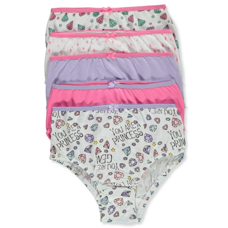 Only Girls Girls' 5-Pack Briefs Underwear - purple/white, 14 - 16 (Big  Girls)