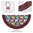 thumbnail image 4 of Sigee Colorful Alpaca for Christmas Decoration Tree Skirt Christmas Plaid Tree Skirt,Christmas home decor Holiday Tree Skirt Fits TChristmas Tree-36", 4 of 6
