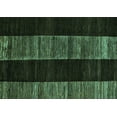 thumbnail image 1 of Ahgly Company Machine Washable Indoor Rectangle Abstract Turquoise Blue Modern Area Rugs, 5' x 8', 1 of 4